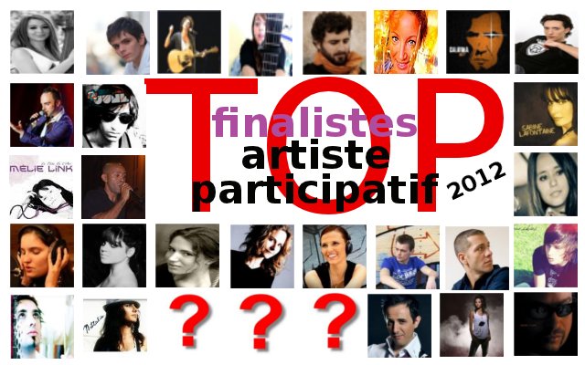 Finalistes du Top Artiste Participatif 2011