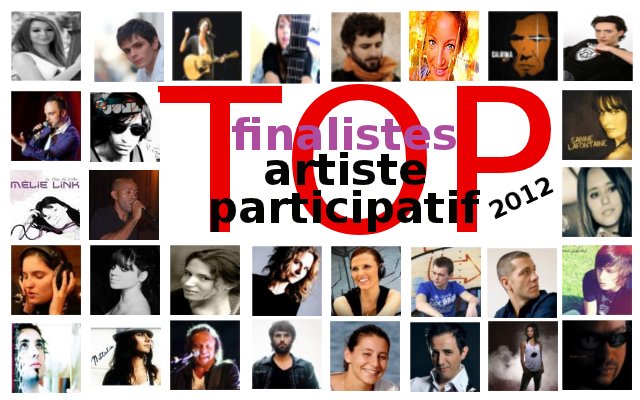 Finalistes Top Artiste Participatif